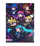 Poster Hatsune Miku, Miku y Amigas 52 x 38 cm