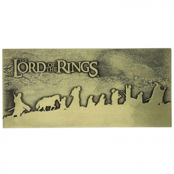 Placa Metálica El Señor de los Anillos The Fellowship