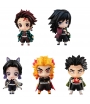Pack 5 Figuras Demon Slayer Kimetsu no Yaiba, Tanjiro with Hashira Mascot Set A 5 cm
