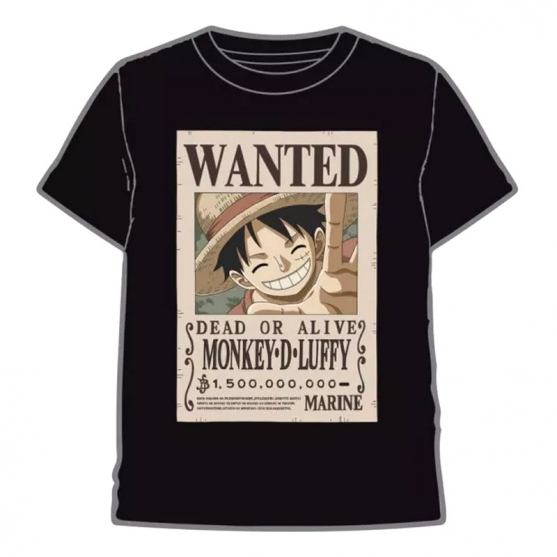 Camiseta One Piece Luffy Wanted, Adulto S