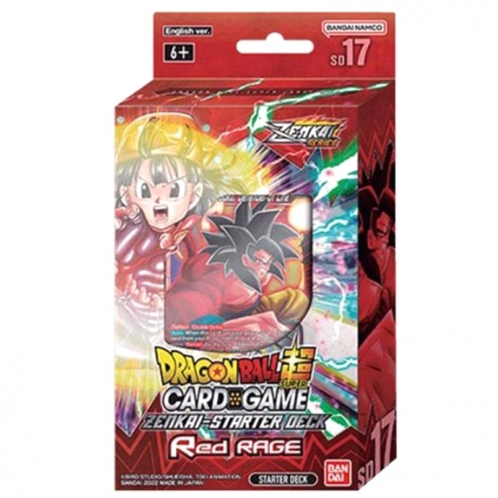 Juego de Cartas Dragon Ball Super Card Game Zenkai Started Deck, Red Rage Sd17