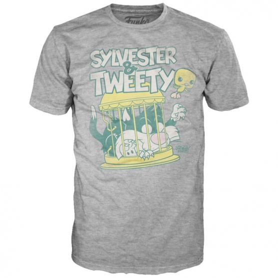 Camiseta Looney Tunes, Piolín y Silvestre Pop!, Adulto