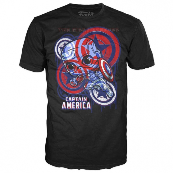 Camiseta Marvel Capitán América The Last Avenger POP, Hombre