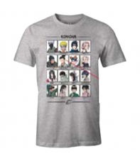 Camiseta Naruto Konoha Viñetas, Adulto