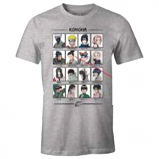 Camiseta Naruto Konoha Viñetas, Adulto