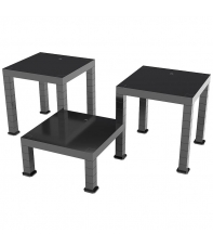 Set 3 Stand Negro para Figuras, Good Smile