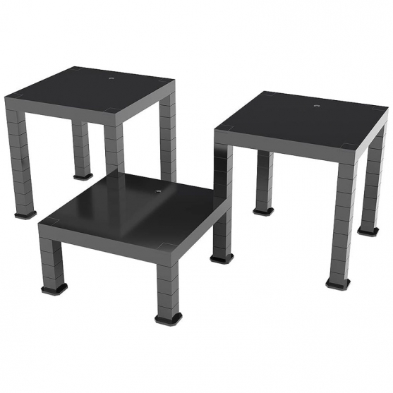 Set 3 Stand Negro para Figuras, Good Smile