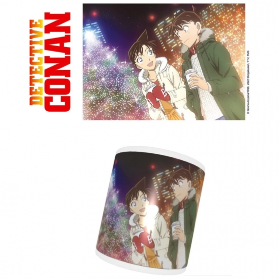 Taza Detective Conan Shinichi y Ran 320 ml