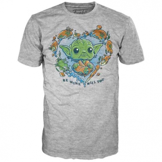 Camiseta Star Wars Be Mine Yoda Pop!, Adulto L