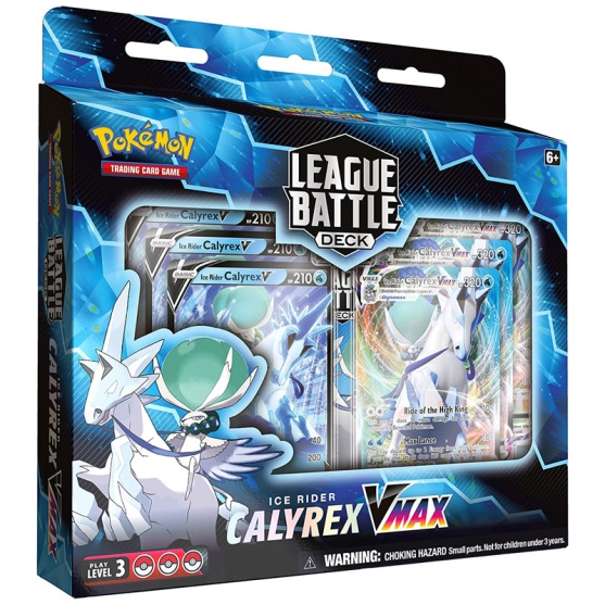 Juego de Cartas Pokémon Trading Card Game League Battle Deck, Ice Rider Calyrex VMax