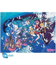 Poster Hatsune Miku, Amigos del Oceano 52 x 38 cm