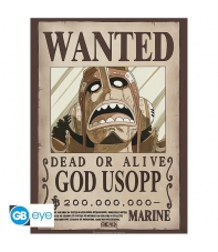 Poster One Piece, Wanted God Usopp 52 x 38 cm