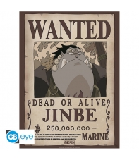 Poster One Piece, Wanted Jinbe 52 x 38 cm