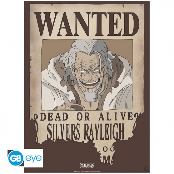 Poster One Piece, Wanted Silver Rayleigh 52 x 38 cm