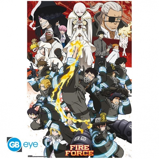 Poster Fire Force, Key Art Season 2, 91,5 x 61 cm
