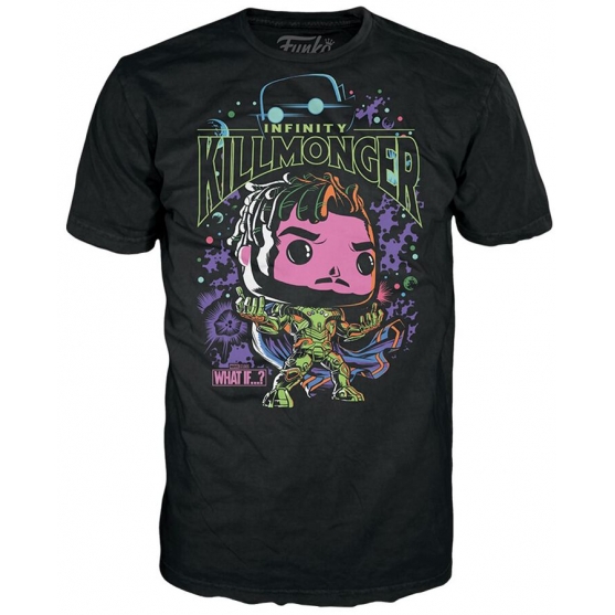 Camiseta Marvel What If...?, Infinity Killmonger Pop, Adulto S