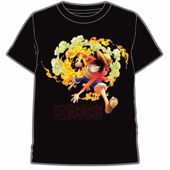 Camiseta One Piece Luffy Ataque, Adulto XL