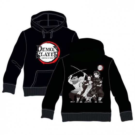 Sudadera Demon Slayer Kimetsu no Yaiba Logo y Personajes, Adulto L