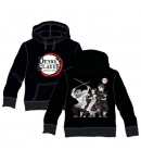 Sudadera Demon Slayer Kimetsu no Yaiba Logo y Personajes, Adulto XL