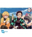 Poster Demon Slayer Kimetsu no Yaiba, Tanjiro, Zenitsu, Inosuke 91,5 x 61 cm