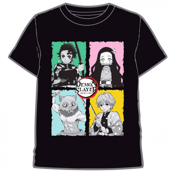 Camiseta Demon Slayer Kimetsu no Yaiba Personajes, Adulto M