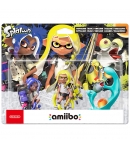 Set Amiibo Splatoon Octoling (Blue), Inkling (Yellow) y Smallfry