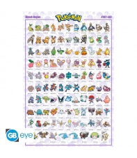 Poster Pokémon, Sinnoh 91,5 x 61 cm