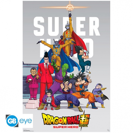 Poster Dragon Ball Super Hero Grupo, 91,5 x 61 cm