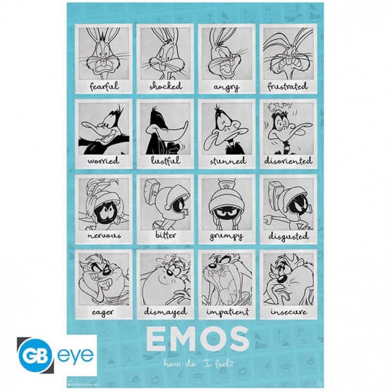 Poster Looney Tunes Moods, 91,5 x 61 cm