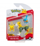 Figuras Pokémon Pikachu + Mudkip + Boltund, Battle Figure Set, de 4 a 8 cm
