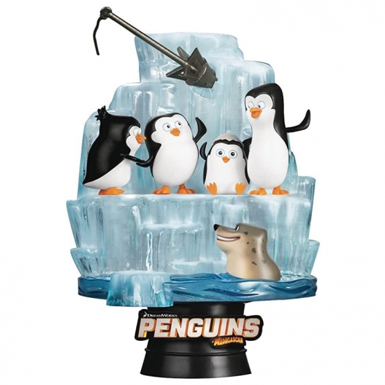 Figura Los Pingüinos de Madagascar, Diorama Stage 097 D-Stage 14 cm
