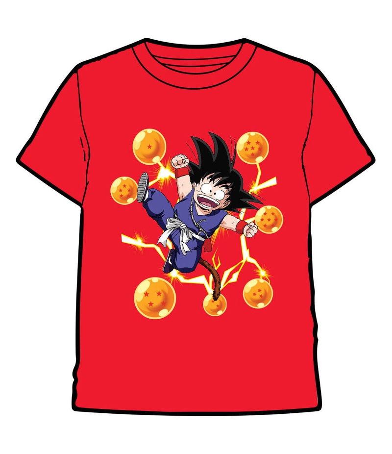 Camiseta Dragon Ball Goku y Bolas de Dragón, Niño 10 Años -  