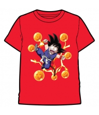 Camiseta Dragon Ball Goku y Bolas de Dragón, Adulto S