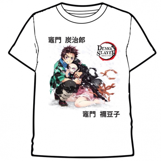 Camiseta Demon Slayer Kimetsu no Yaiba Tanjiro y Nezuko, Adulto L