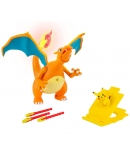 Figuras Pokémon Charizard y Pikachu, Flame & Flight Deluxe Charizard