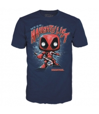 Camiseta Marvel Deadpool Naughty List Pop, Adulto S