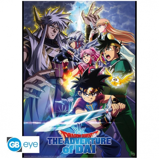 Poster Dragon Quest The Adventure of Dai, Dai's group vs Vearn 52 x 38 cm