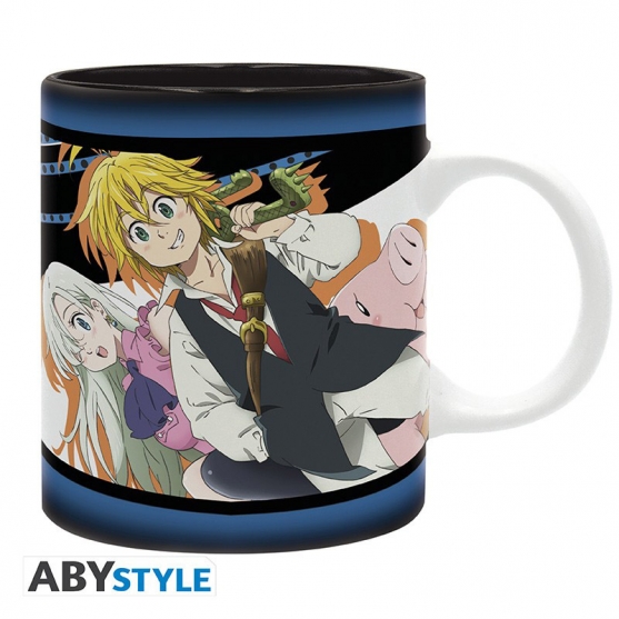 Taza The Seven Deadly Sins, Meliodas,Elizabeth,Hawk 320 ml