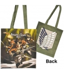 Bolsa con Asas Attack on Titan, Eren, Mikasa y Armin