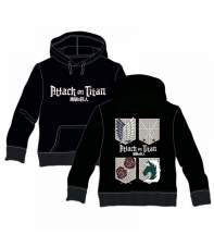 Sudadera Attack on Titan, Logo y Emblemas, Adulto XS