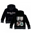 Sudadera Attack on Titan, Logo y Emblemas, Adulto XS