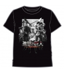 Camiseta Attack on Titan Personajes, Adulto XL