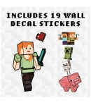 Pegatinas de Pared Reutilizables Minecraft
