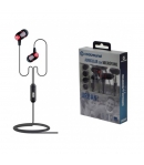 Auriculares con Micrófono Urban Style Negro y Rojo, Coolsound