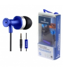 Ariculares con micrófono Powerbass Azul, Coolsound