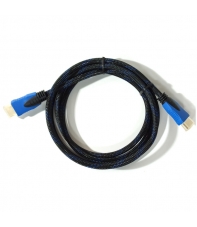 Cable Hdmi Trenzado 4K Negro y Azul, 1,8 metros