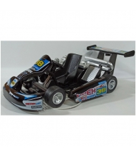 Réplica Turbo Go Kart Negro, 13cm