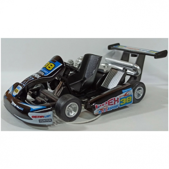 Réplica Turbo Go Kart Negro, 13cm