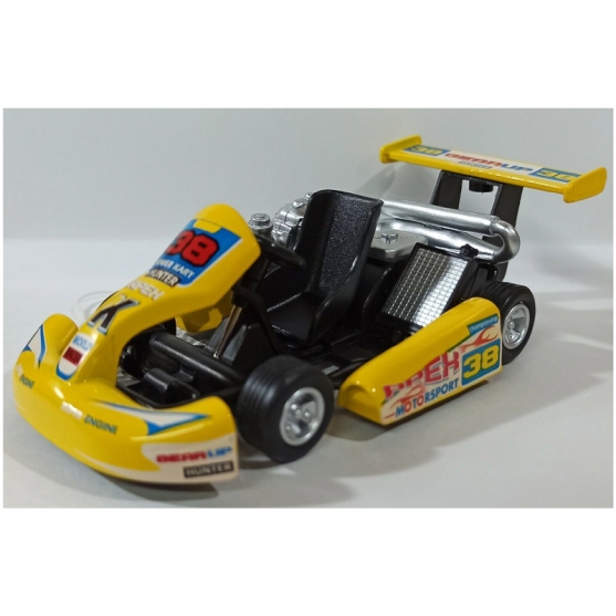 Réplica Turbo Go Kart Amarillo, 13cm
