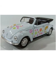 Réplica Coche Volkswagen Bettle Hippie, 1:37